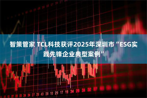 智策管家 TCL科技获评2025年深圳市“ESG实践先锋企业典型案例”