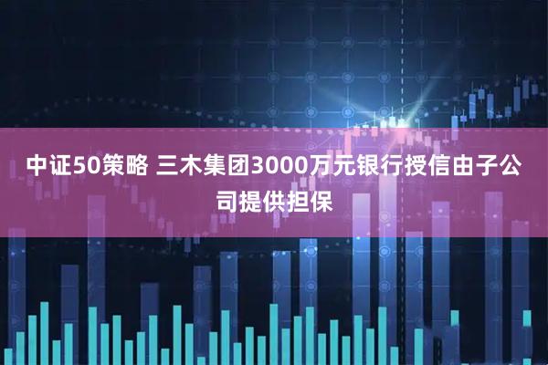 中证50策略 三木集团3000万元银行授信由子公司提供担保